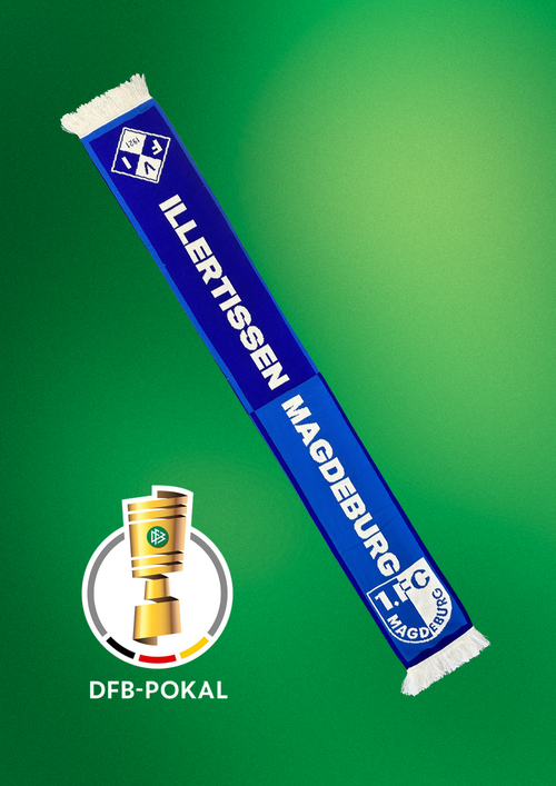 DFB Pokal Fanschal FV Illertissen - 1. FC Magdeburg
