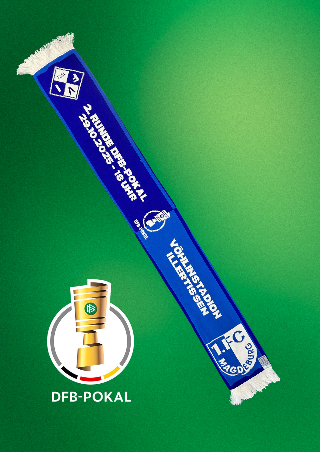 DFB Pokal Fanschal FV Illertissen - 1. FC Magdeburg