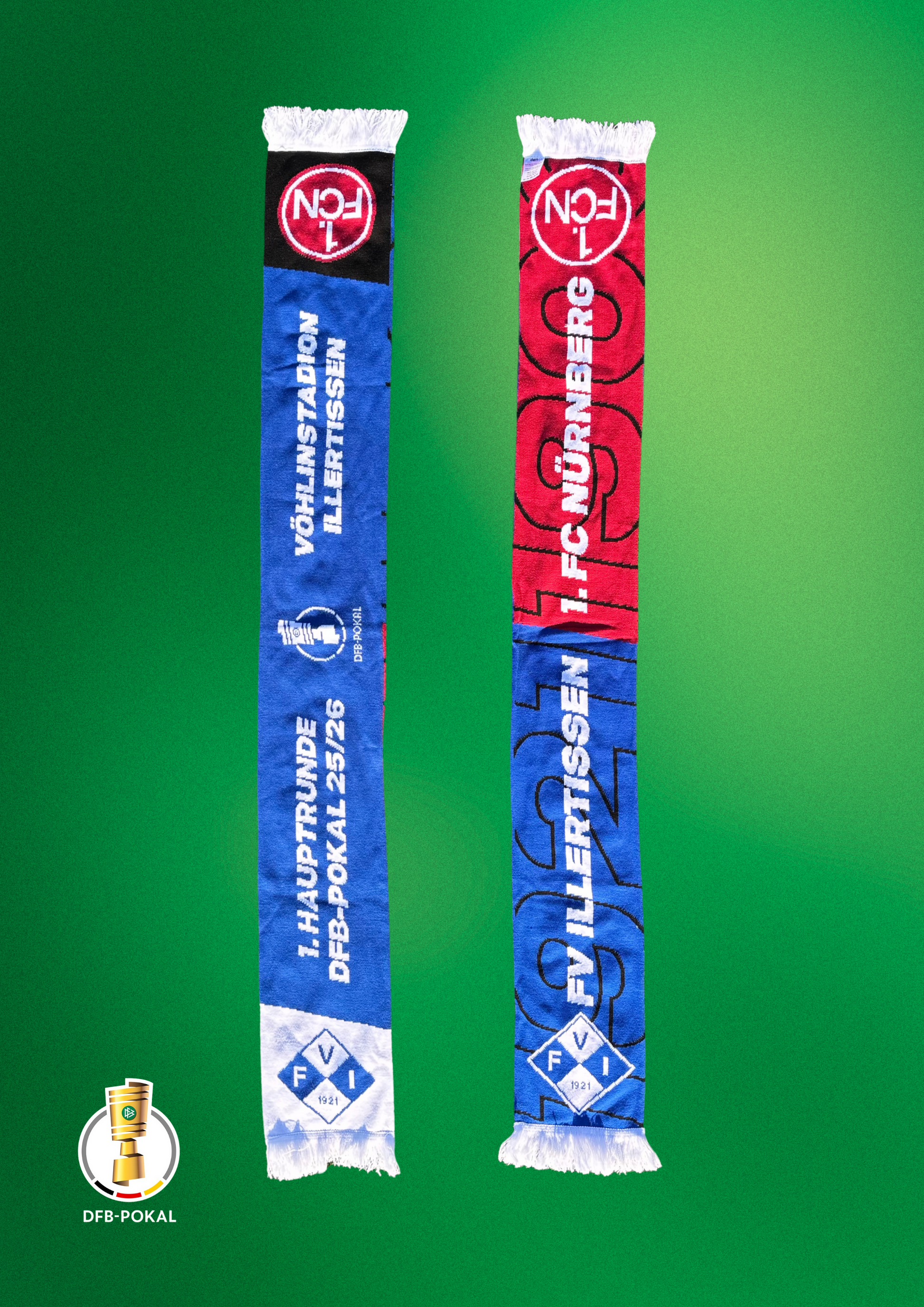 DFB Pokal Fanschal FV Illertissen - 1. FC Nürnberg